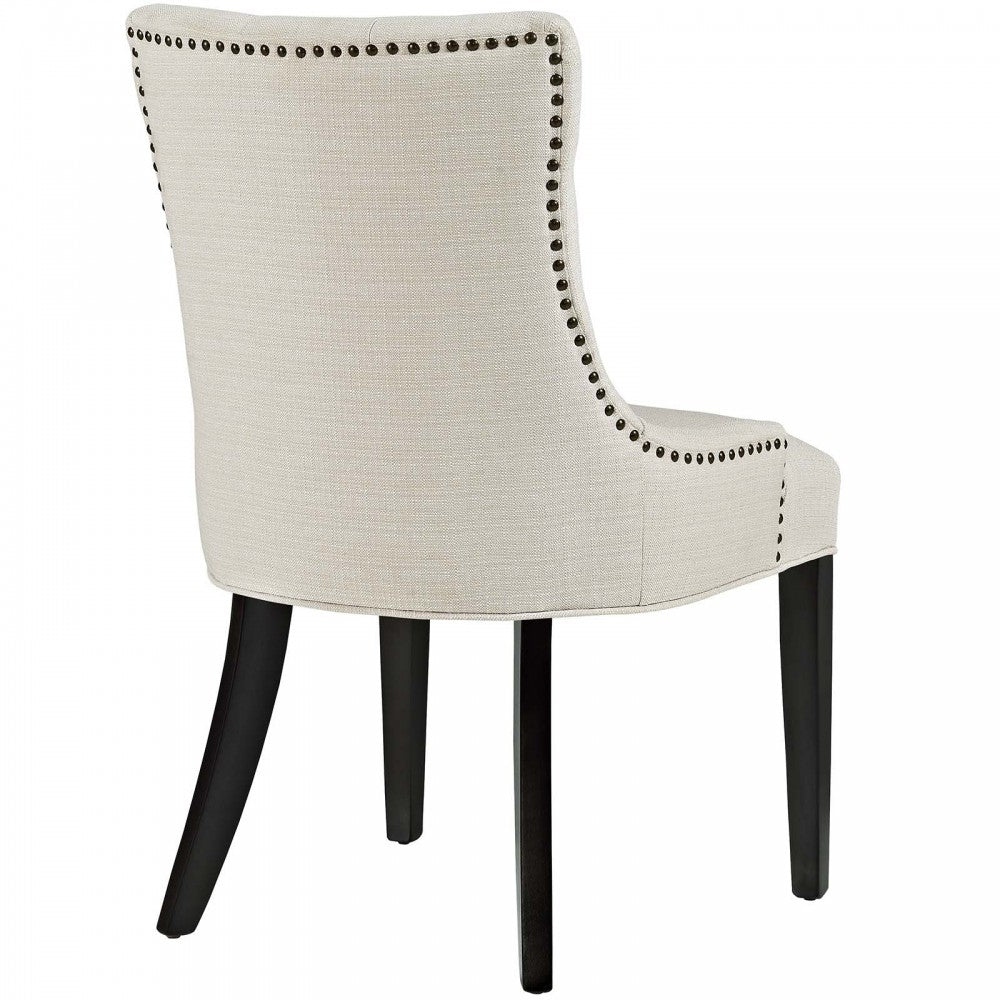 Regent Dining Side Chair Fabric Set of 2, Beige