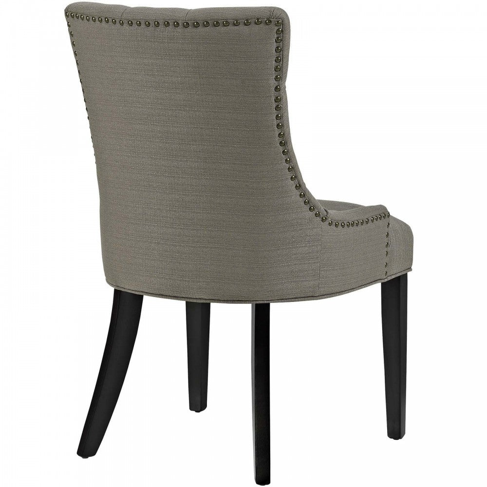 Regent Dining Side Chair Fabric Set of 2, Granite