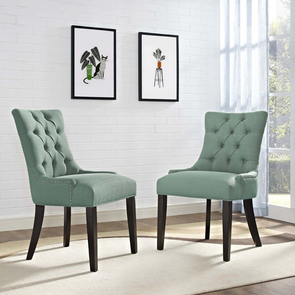 Regent Dining Side Chair Fabric Set of 2, Laguna