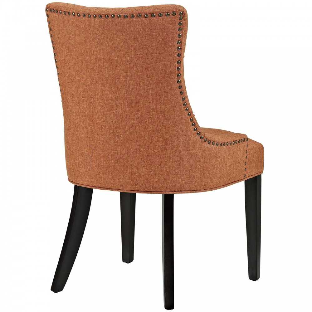 Regent Dining Side Chair Fabric Set of 2, Orange