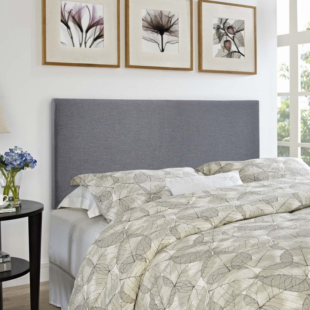 Region Queen Upholstered Headboard, Smoke