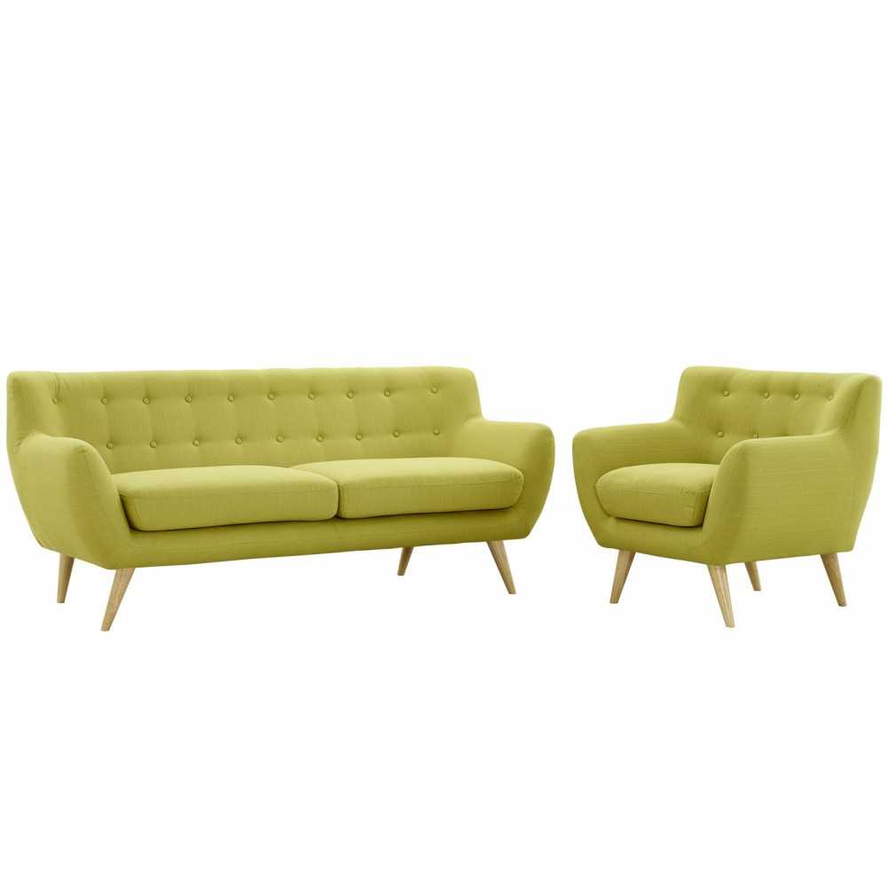 Remark 2 Piece Living Room Set, Wheat, EEI-1784-WHE-SET