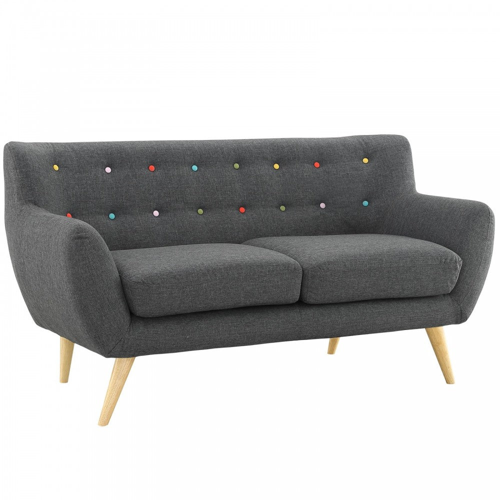 Remark 2 Piece Living Room Set, Gray, EEI-1783-GRY-SET