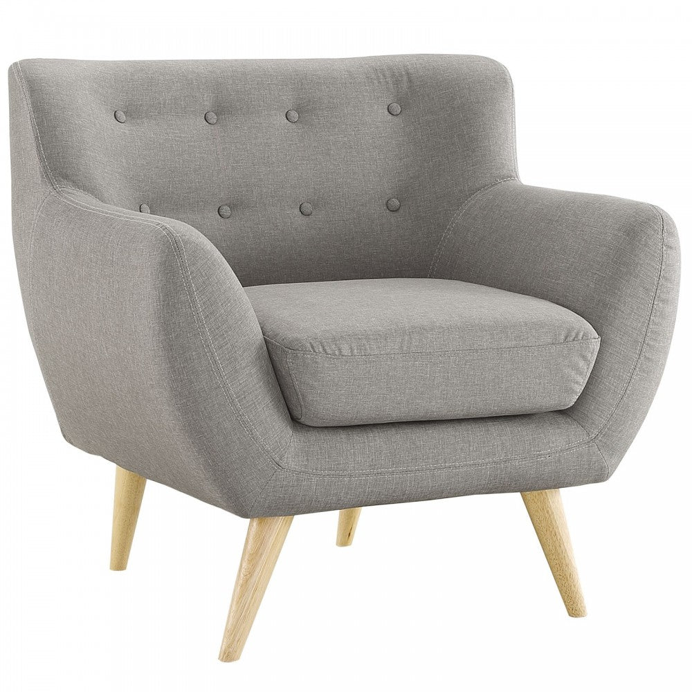 Remark 2 Piece Living Room Set, Light Gray, EEI-1783-LGR-SET