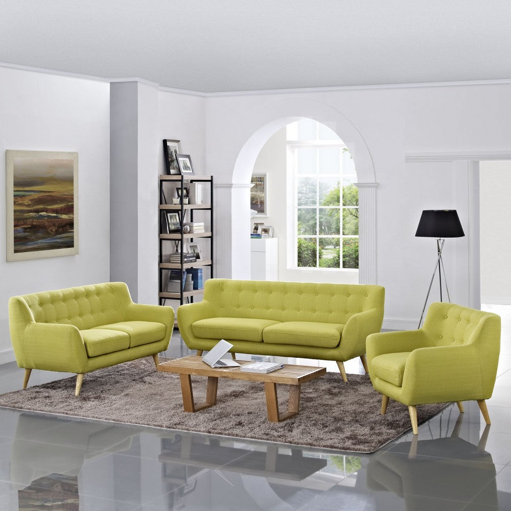 Remark 3 Piece Living Room Set, Wheat