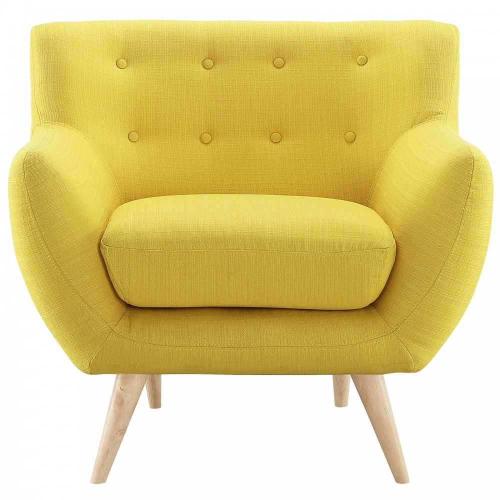 Remark Upholstered Fabric Armchair, Sunny