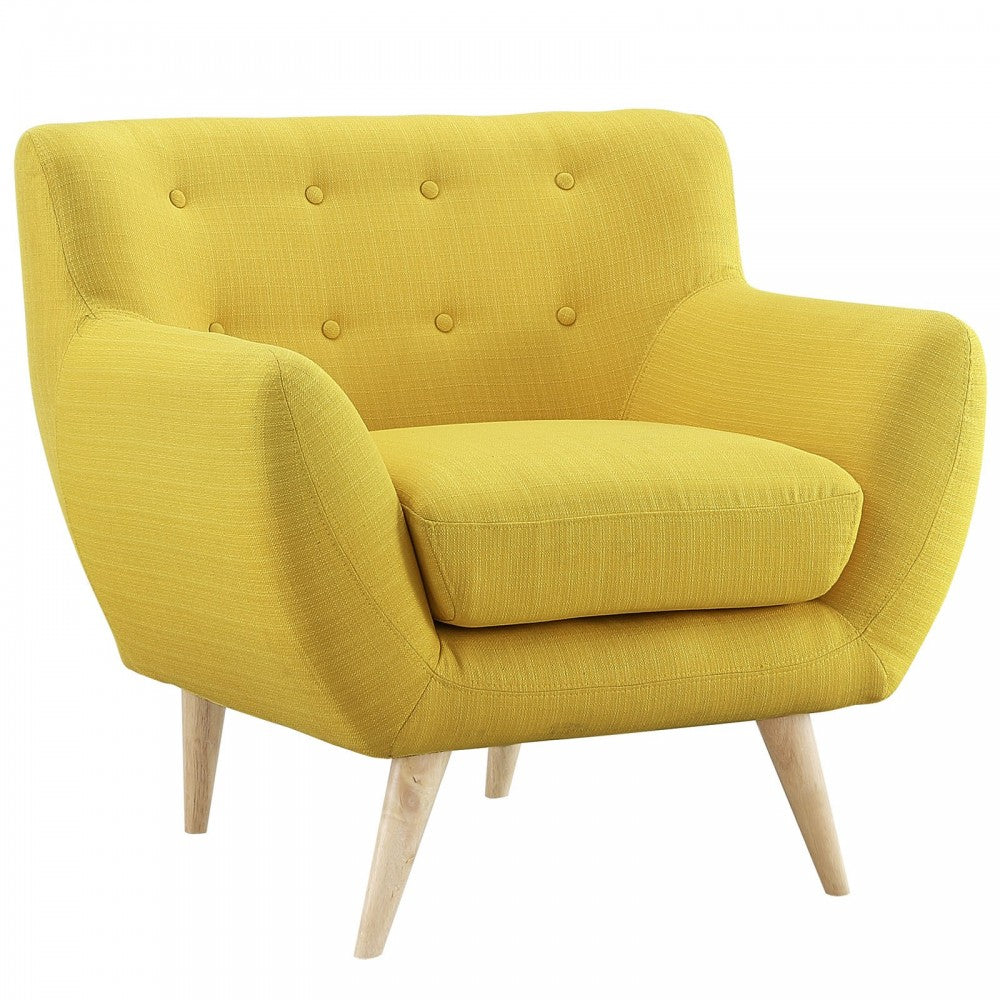 Remark Upholstered Fabric Armchair, Sunny