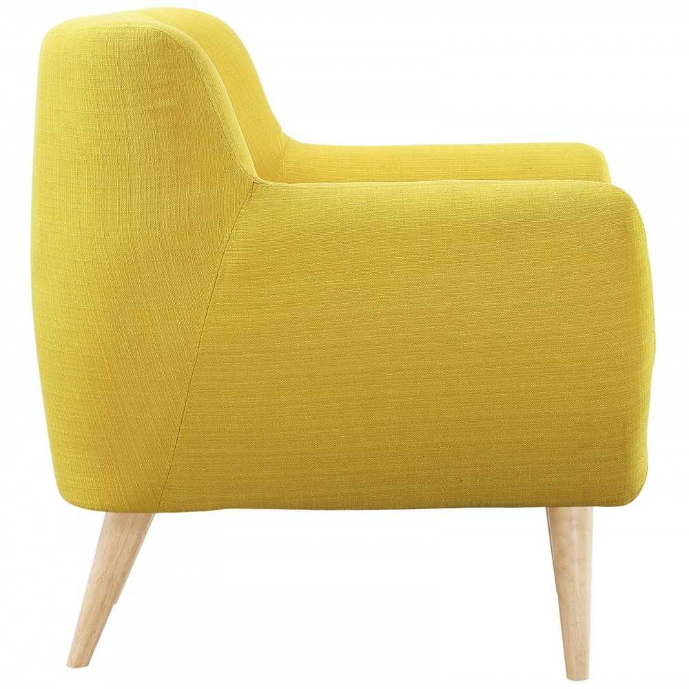 Remark Upholstered Fabric Armchair, Sunny