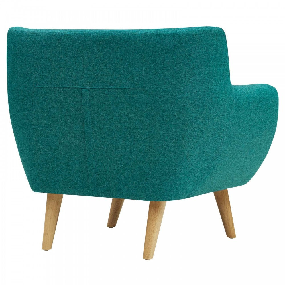 Remark Upholstered Fabric Armchair, Teal