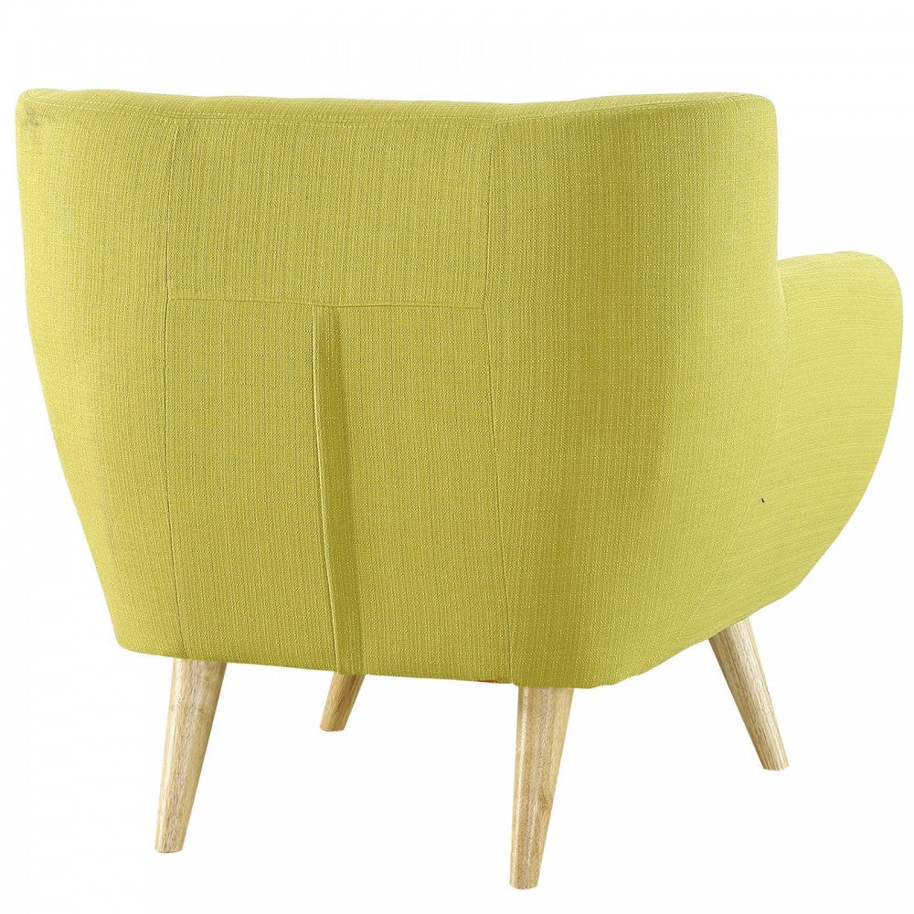 Remark Upholstered Fabric Armchair, Wheatgrass