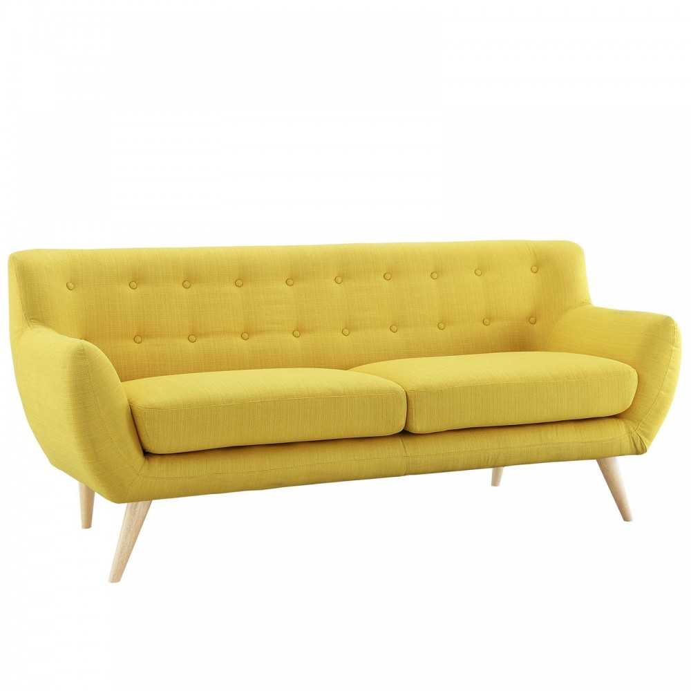 Remark Upholstered Fabric Sofa, Sunny