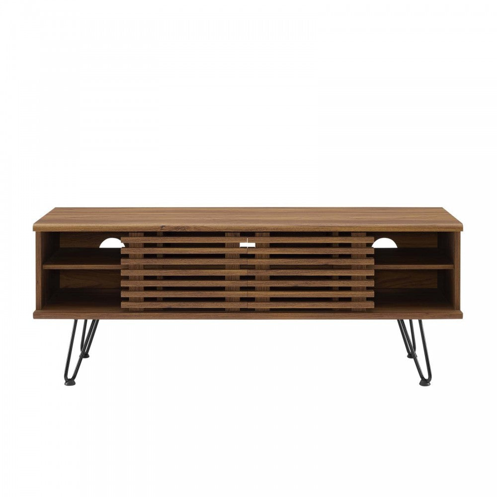 Render 46" Media Console TV Stand, Walnut, EEI-4586-WAL