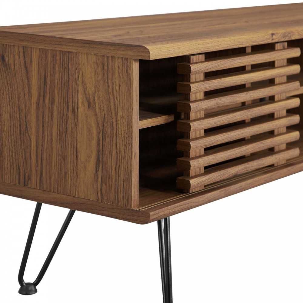 Render 46" Media Console TV Stand, Walnut, EEI-4586-WAL