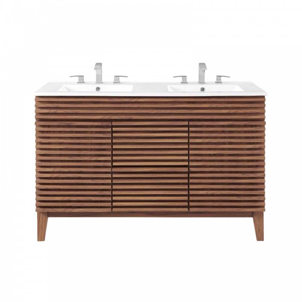 Render 48" Double Sink Bathroom Vanity