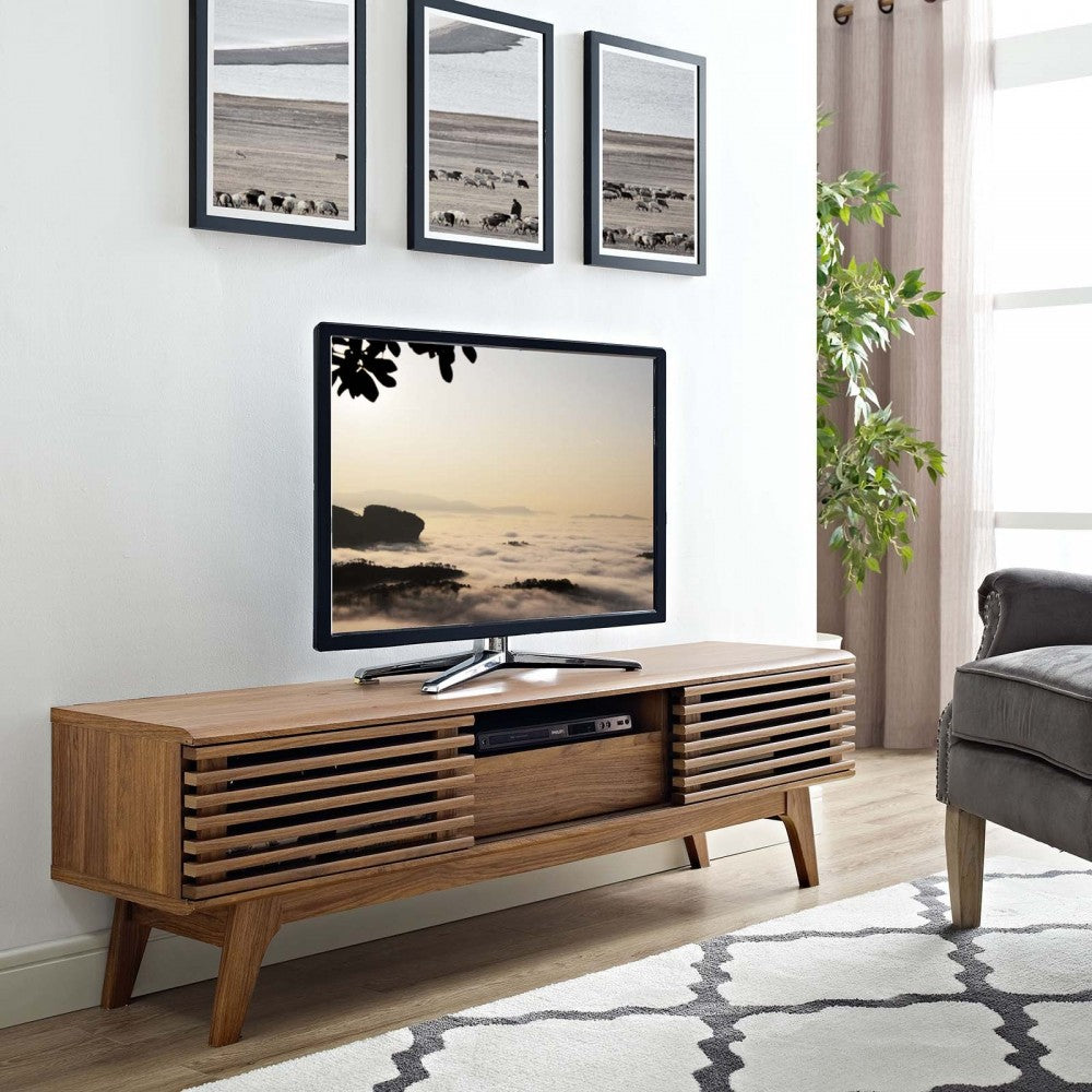 Render 59" TV Stand, Walnut