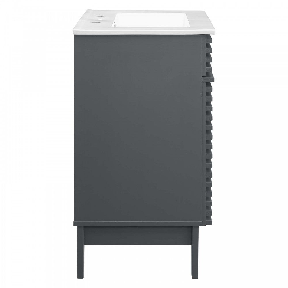 Render Bathroom Vanity, Gray White