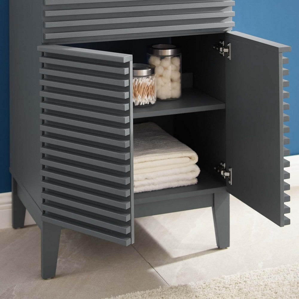 Render Bathroom Vanity, Gray White