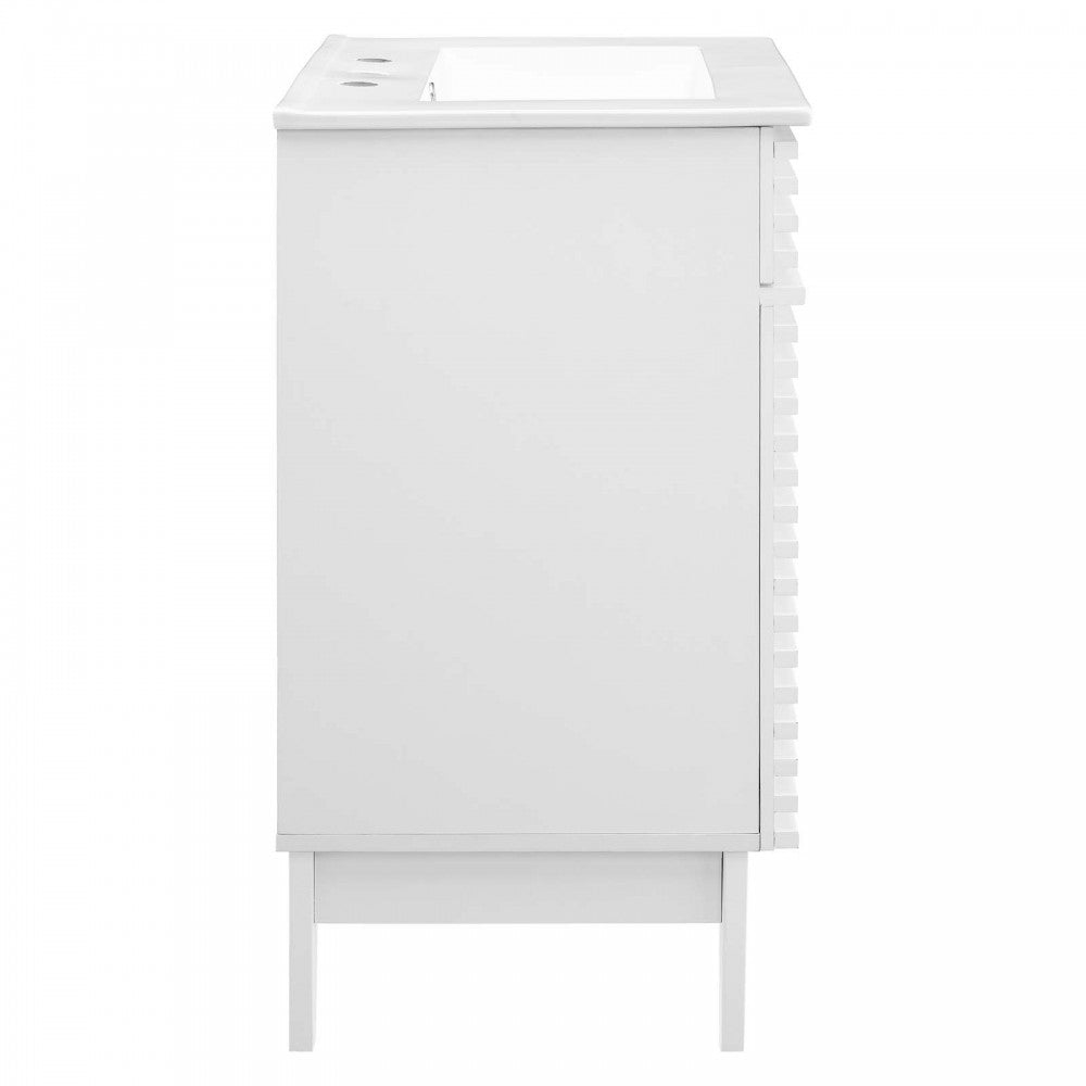 Render Bathroom Vanity, White White