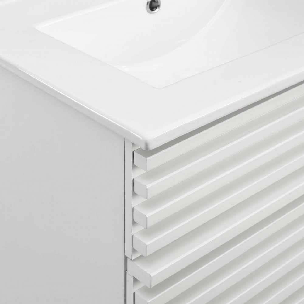 Render Bathroom Vanity, White White