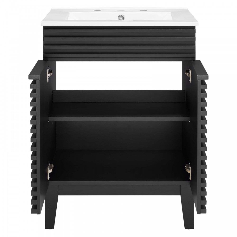 Render Bathroom Vanity, Black White