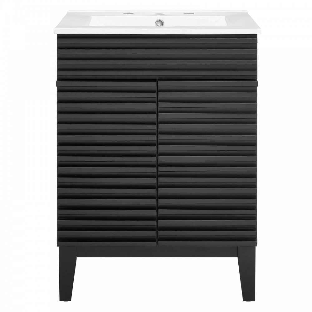 Render Bathroom Vanity, Black White