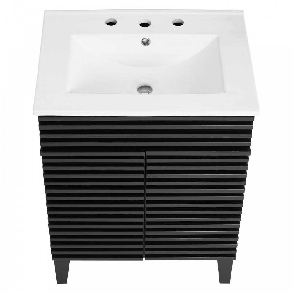 Render Bathroom Vanity, Black White