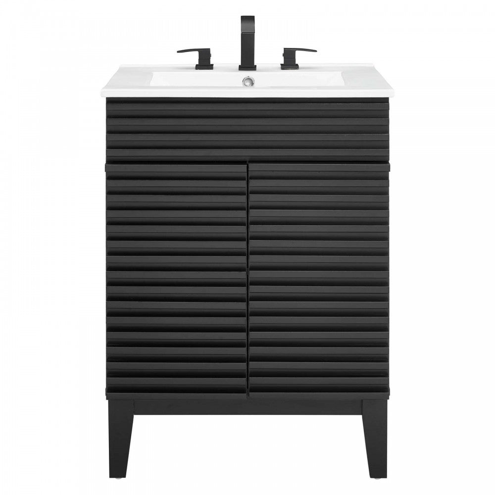 Render Bathroom Vanity, Black White