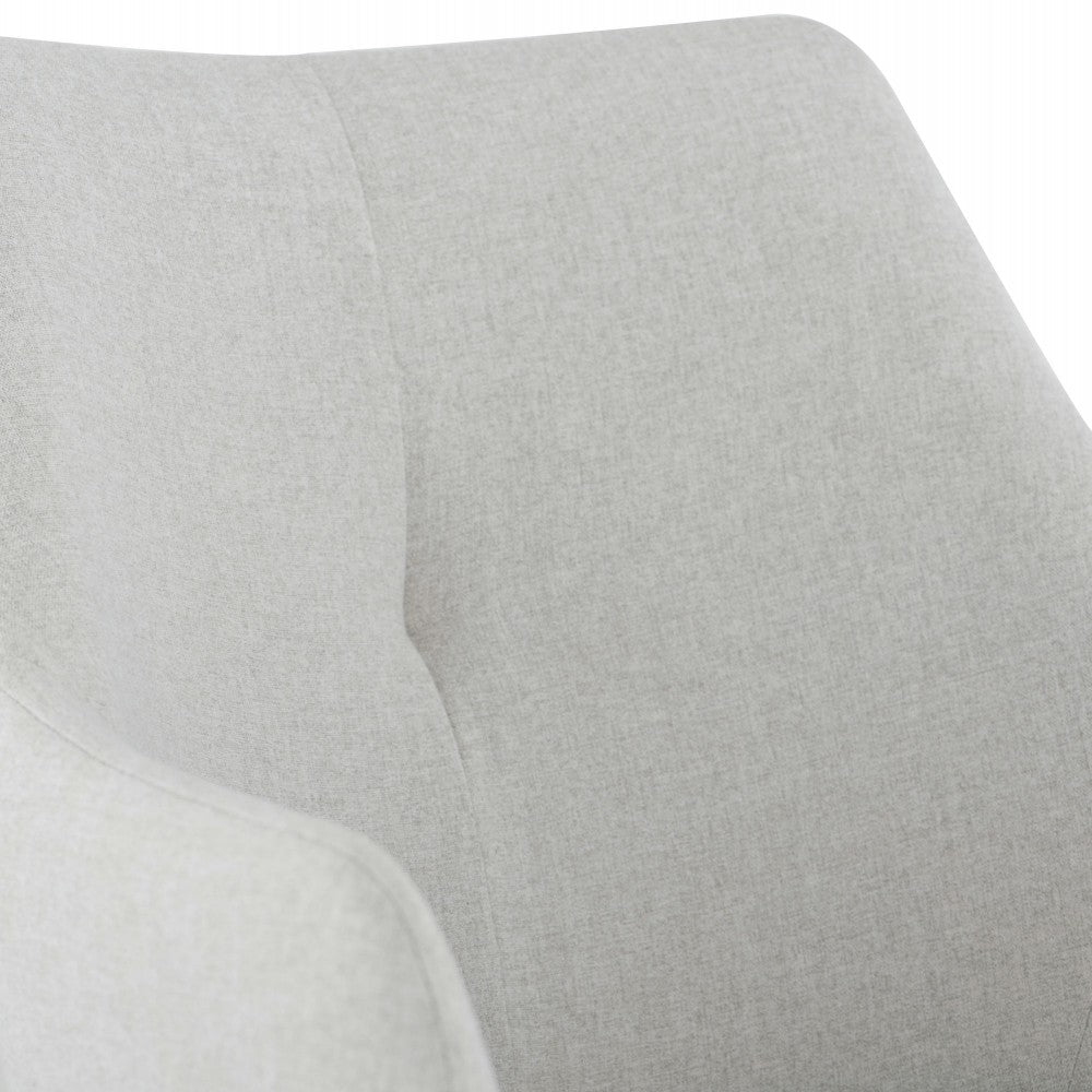 Renee Stone Gray Fabric Dining Chair