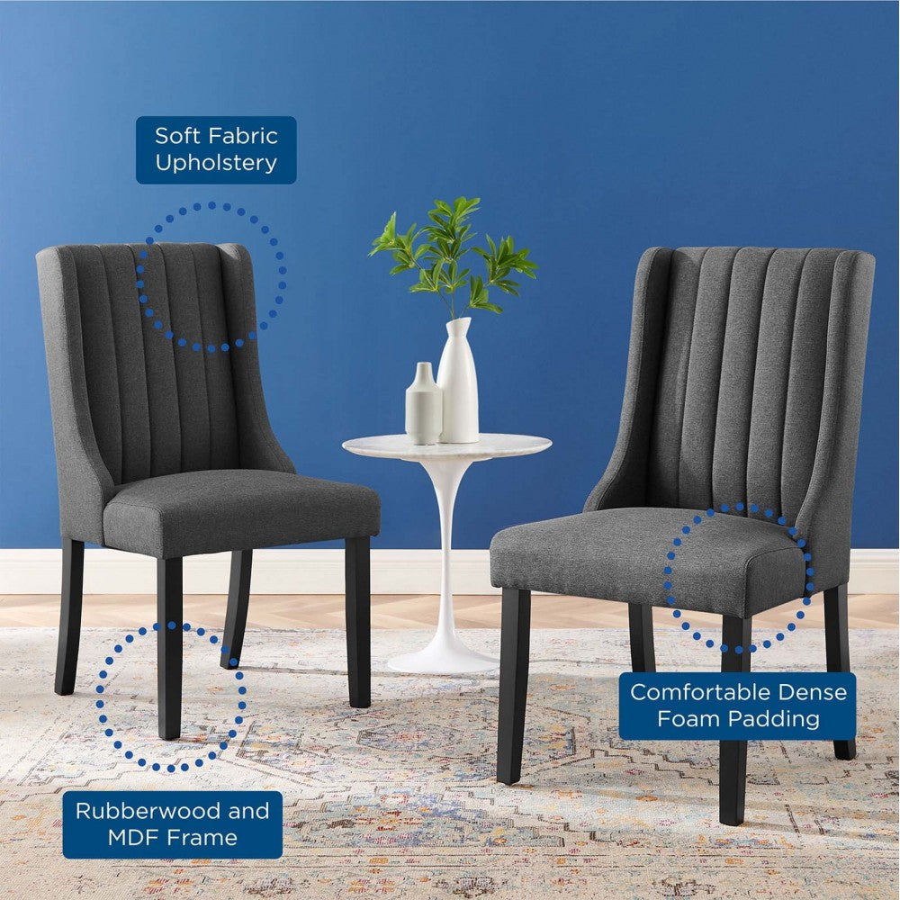 Renew Parsons Fabric Dining Side Chairs - Set of 2, Gray