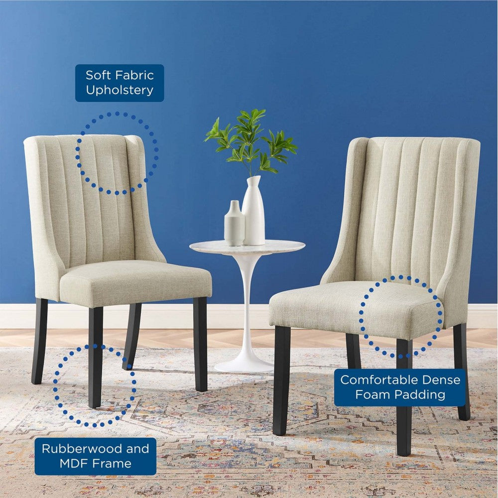 Renew Parsons Fabric Dining Side Chairs - Set of 2, Beige