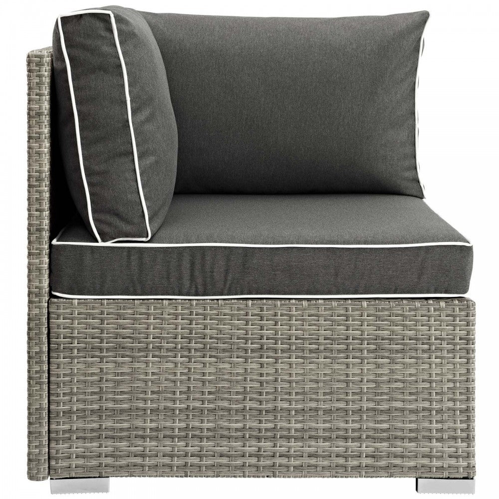 Repose Outdoor Patio Corner, Gray, EEI-2956-LGR-CHA