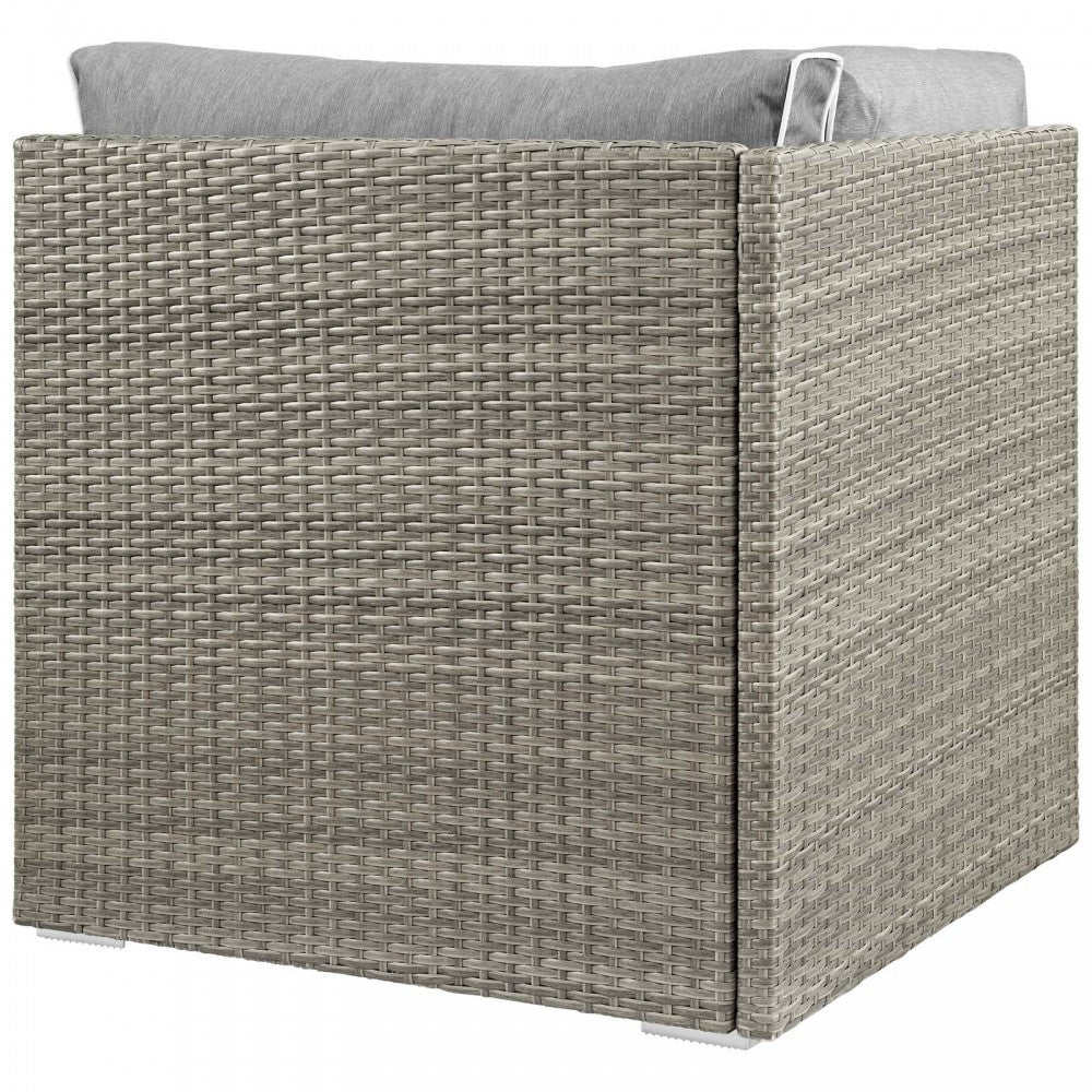 Repose Outdoor Patio Corner, Gray, EEI-2956-LGR-GRY