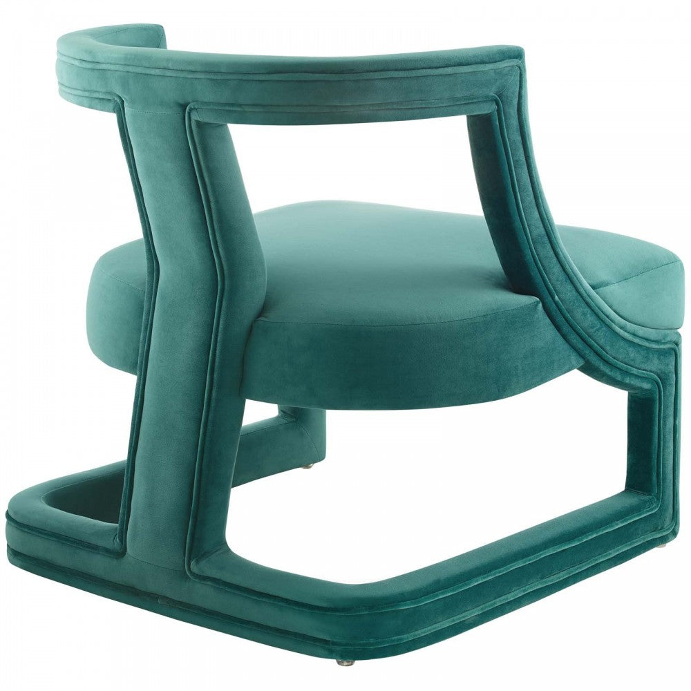 Requisite Armchair Performance Velvet Set of 2, Teal