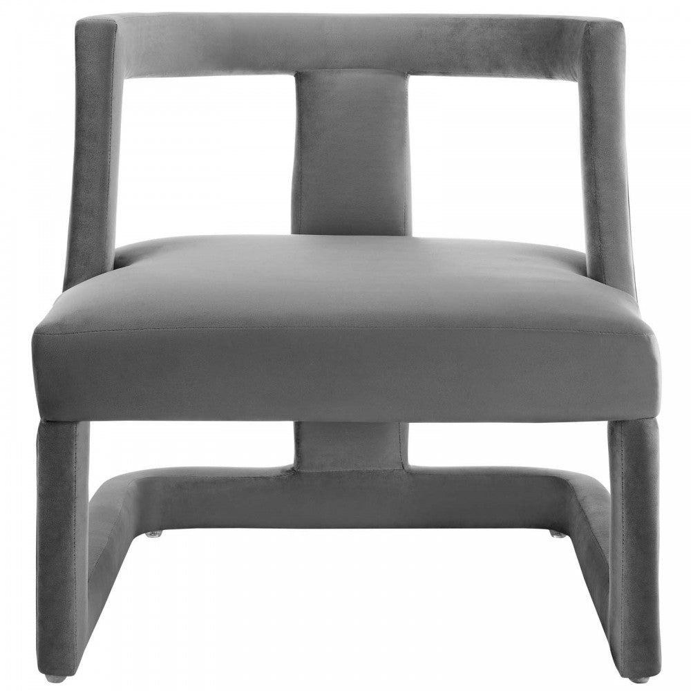 Requisite Armchair Performance Velvet Set of 2, Gray