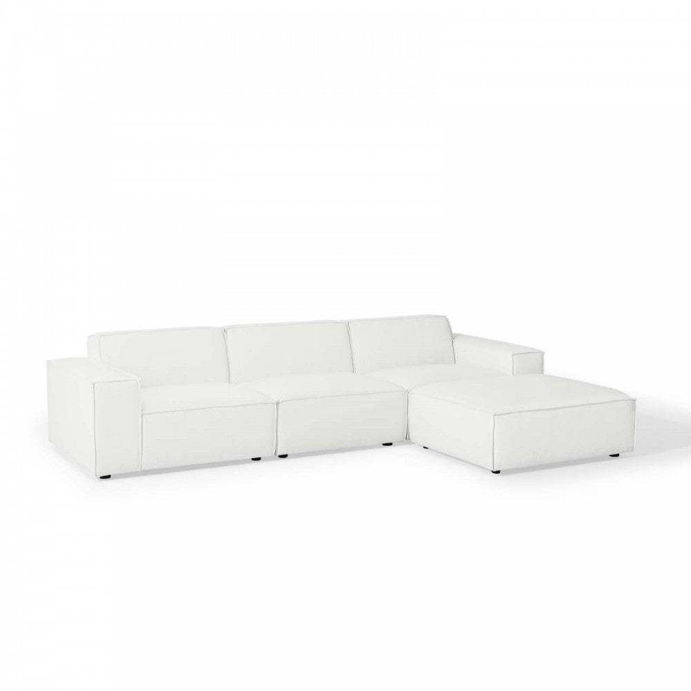 Restore 4-Piece Sectional Sofa, White, EEI-4113-WHI