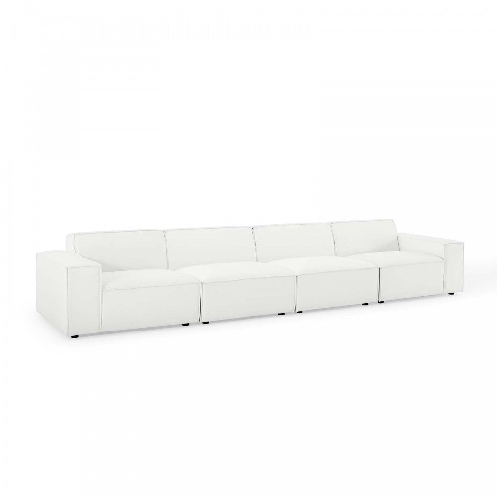 Restore 4-Piece Sectional Sofa, White, EEI-4114-WHI