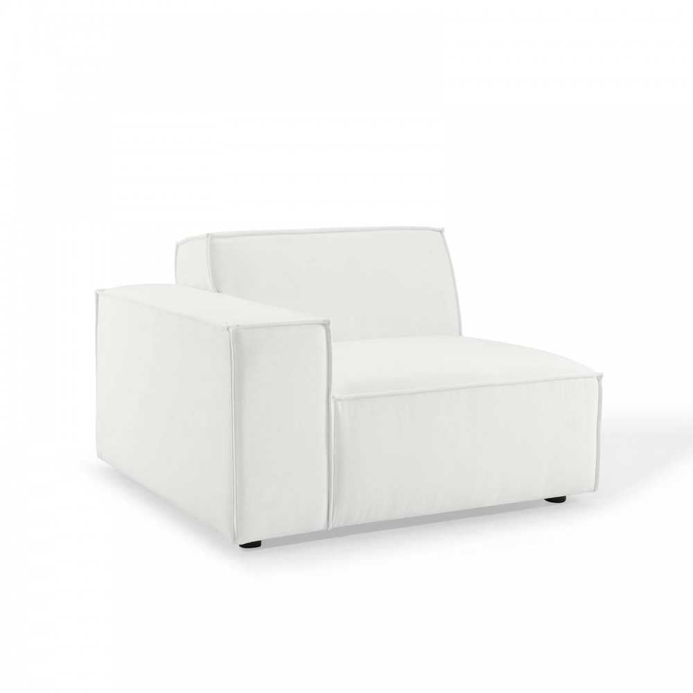 Restore 4-Piece Sectional Sofa, White, EEI-4114-WHI