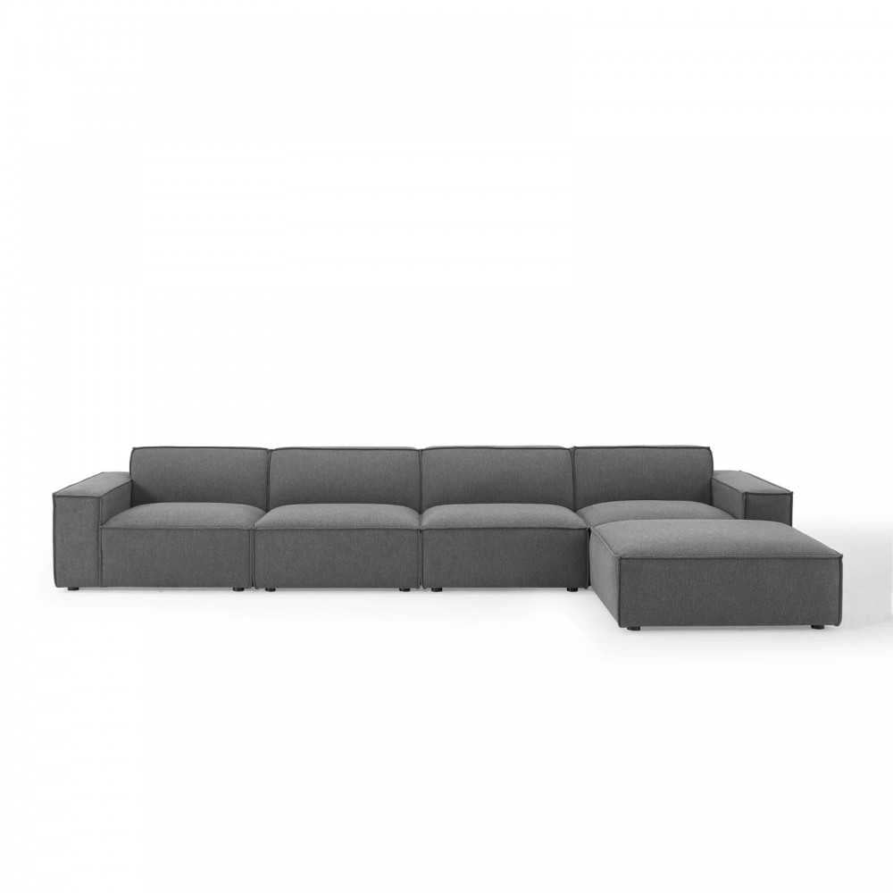 Restore 5-Piece Sectional Sofa, Charcoal, EEI-4115-CHA