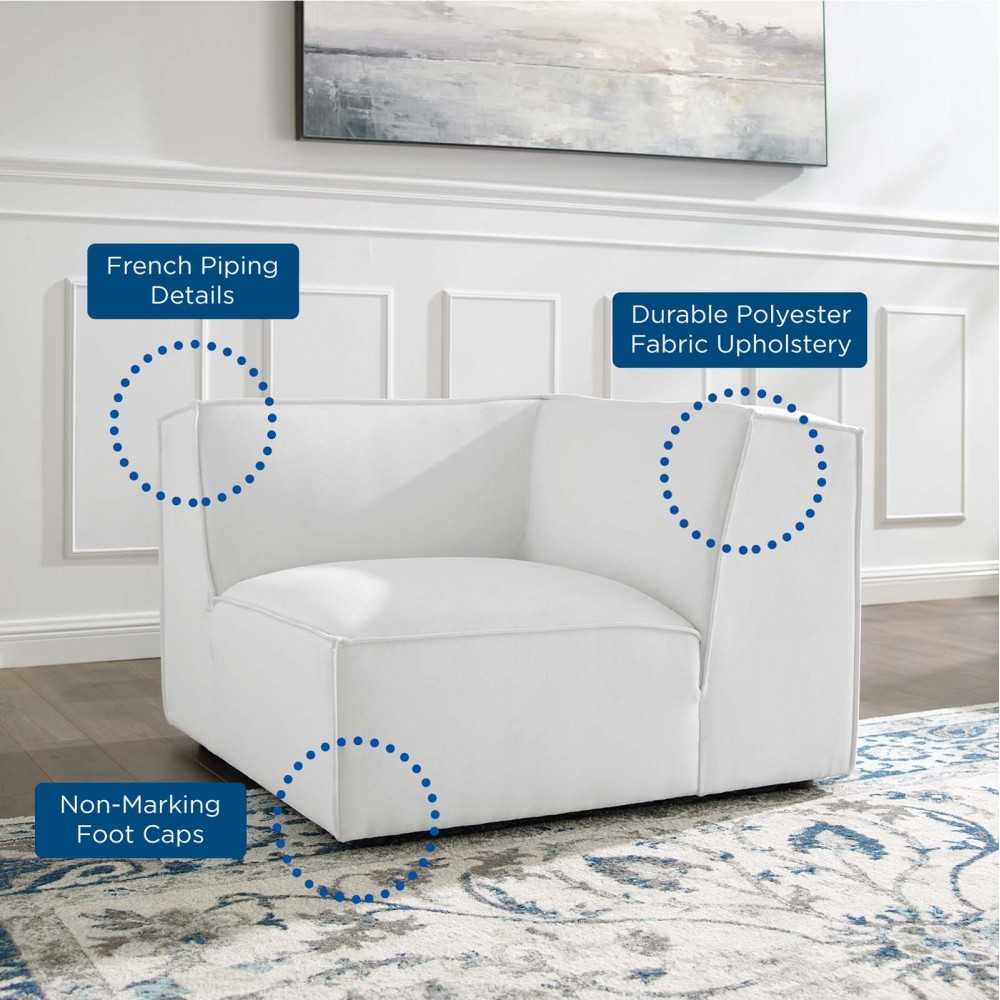 Restore Sectional Sofa Corner Chair, White