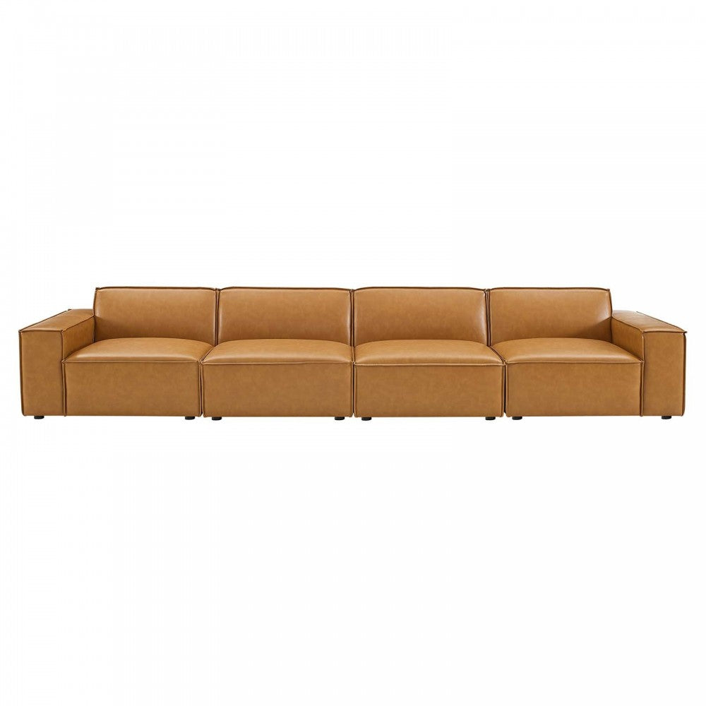 Restore Vegan Leather 4-Piece Sofa