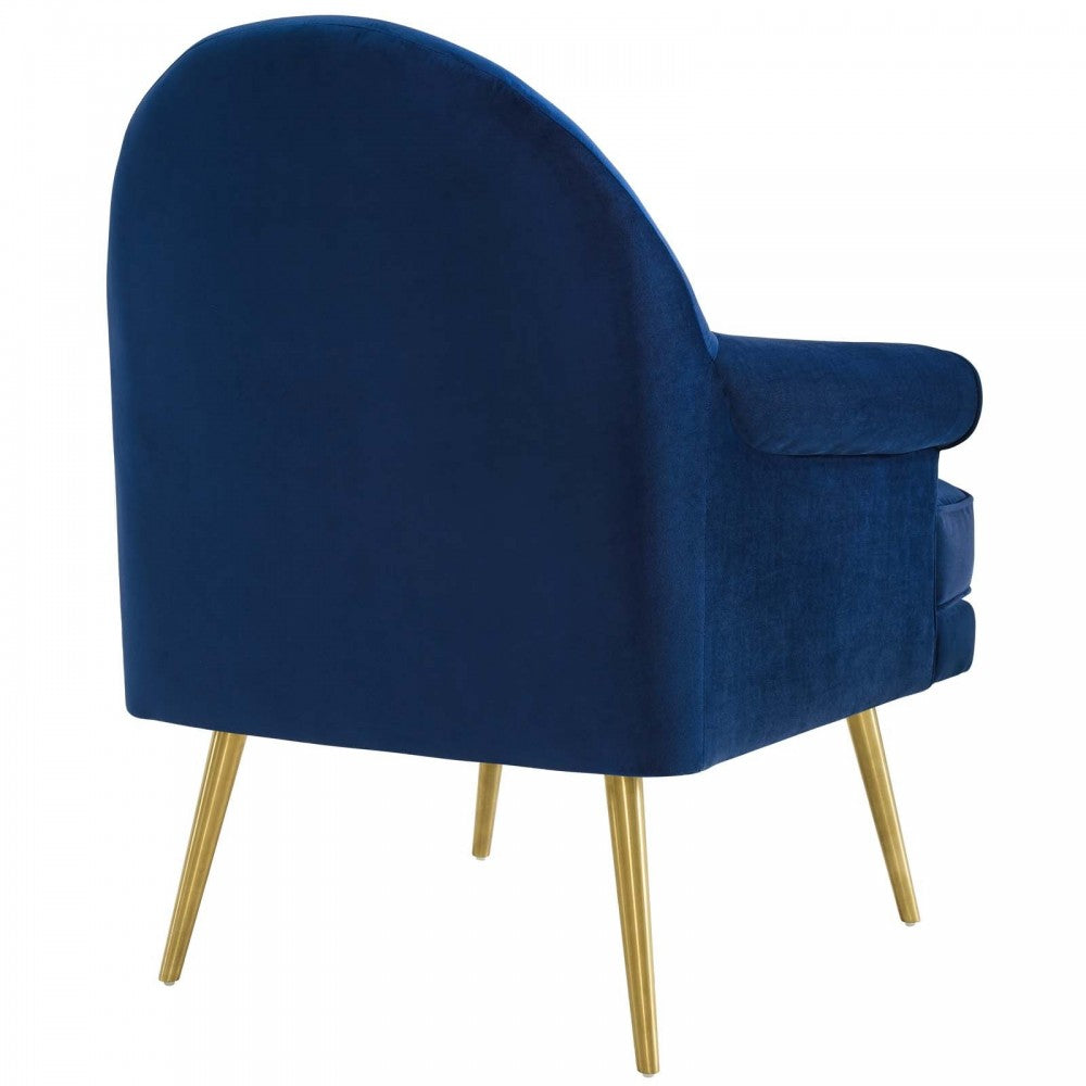 Revive Armchair Performance Velvet Set of 2, Navy
