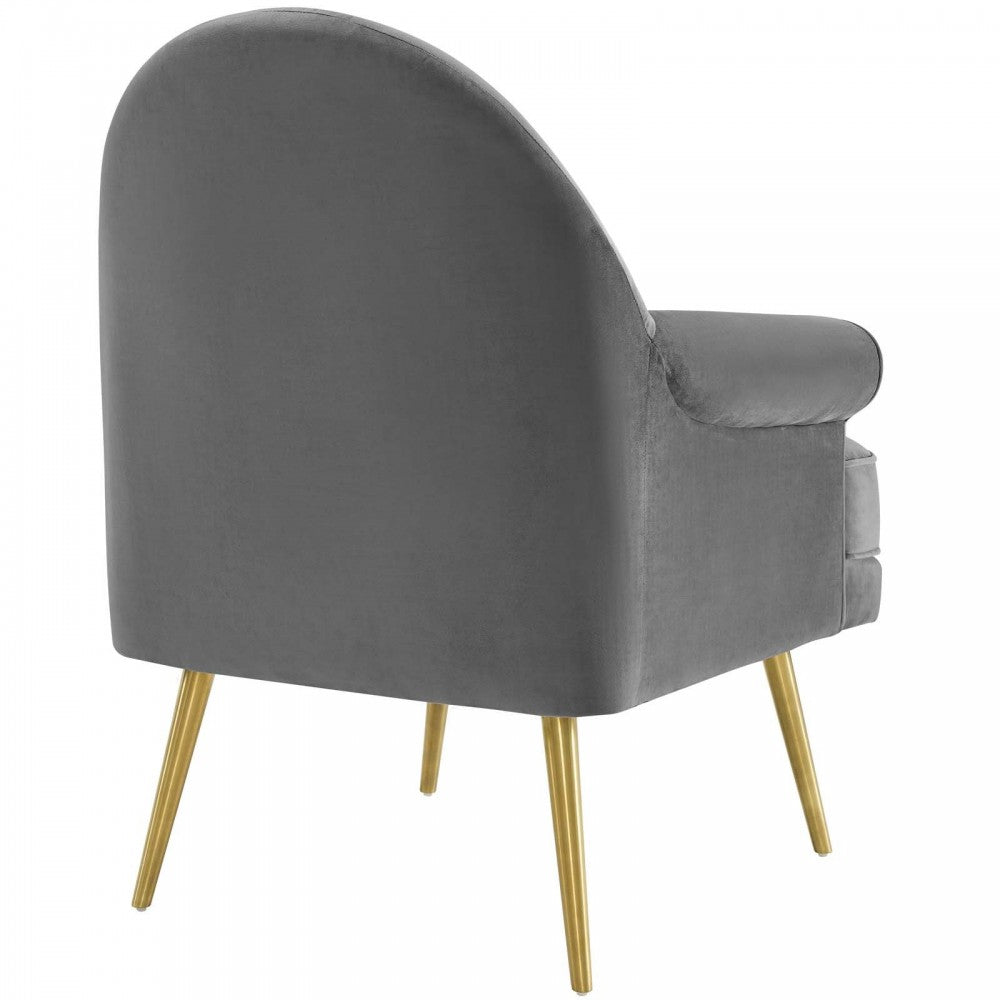 Revive Armchair Performance Velvet Set of 2, Gray