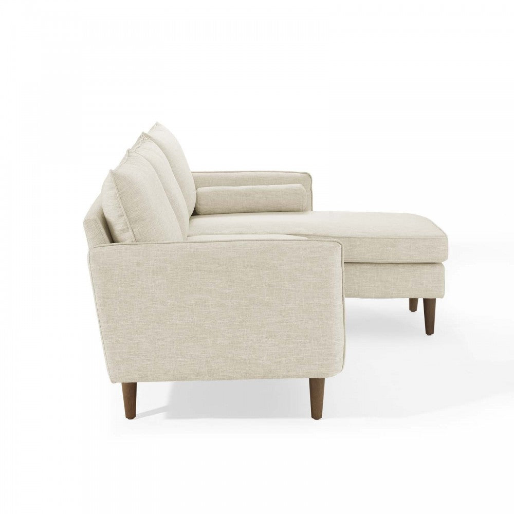 Revive Upholstered Right or Left Sectional Sofa, Beige