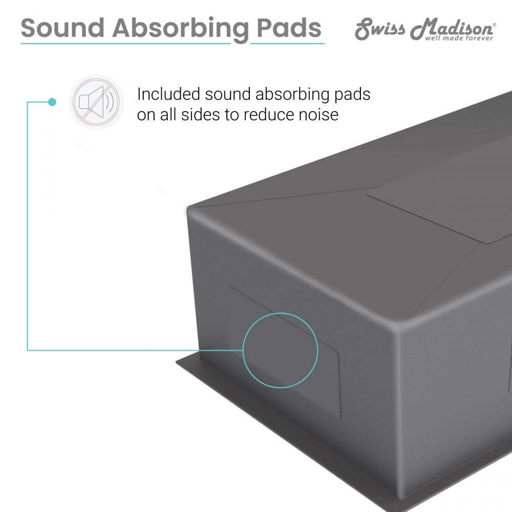Rivage 30 x 19 Single Basin Undermount Kitchen Workstation Sink