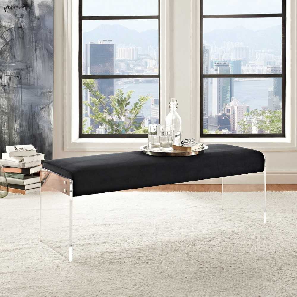Roam Performance Velvet Bench, Black