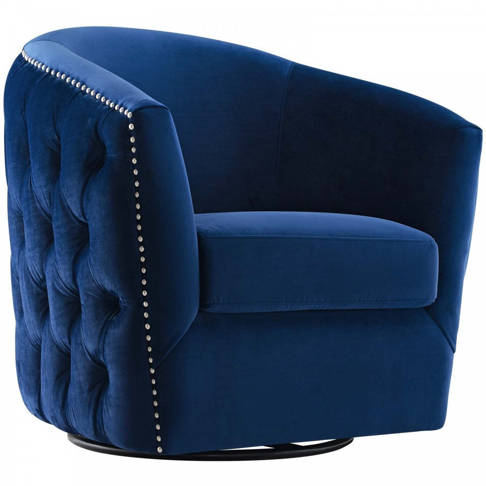 Rogue Armchair Performance Velvet Set of 2, Navy