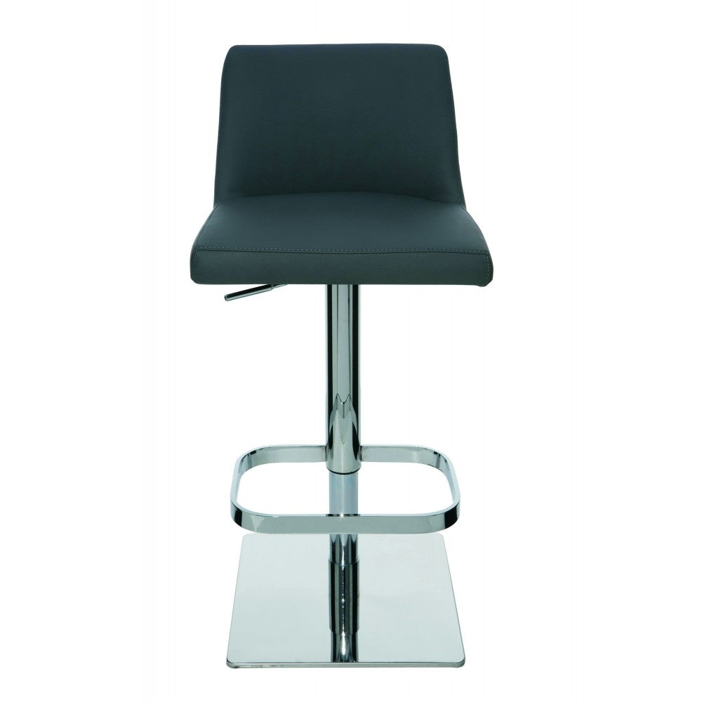Rome Gray Naugahyde Adjustable Stool