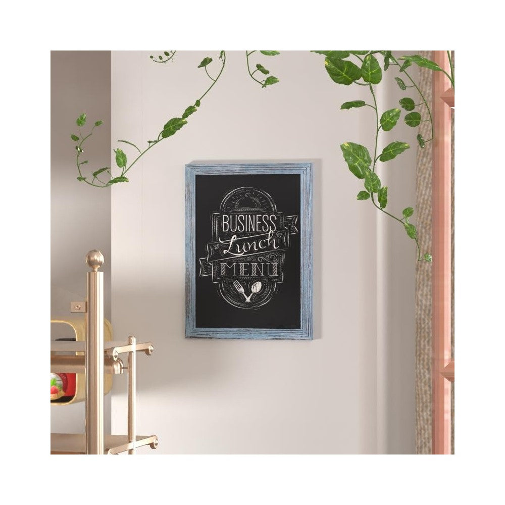 Rustic Blue Hanging Chalkboard 18" x 24"