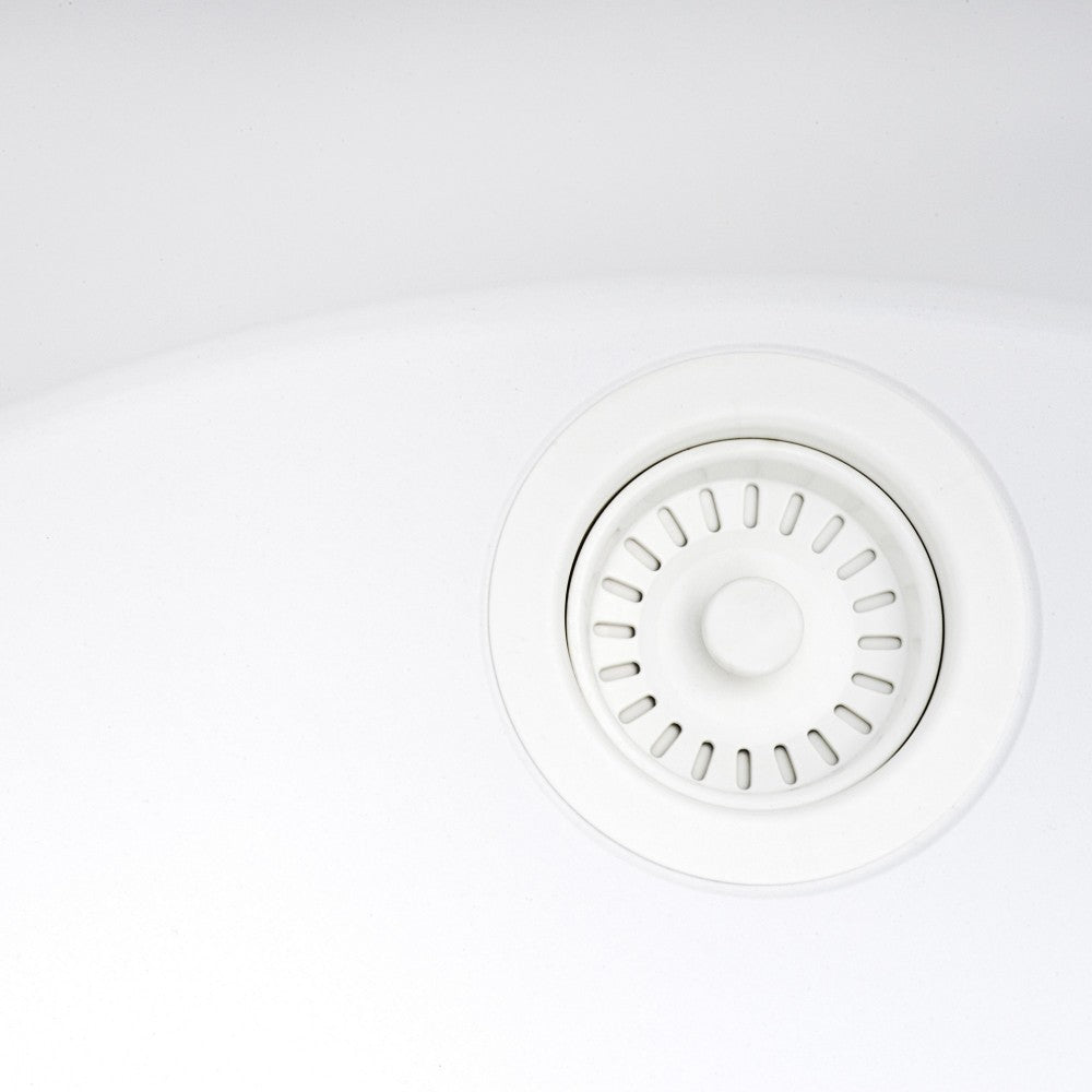 Ruvati 22 x 20 inch Topmount Granite Composite Kitchen Sink - Arctic White