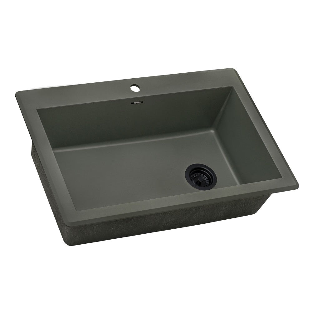 Ruvati 33 x 22 inch Topmount Granite Composite Kitchen Sink - Juniper Green